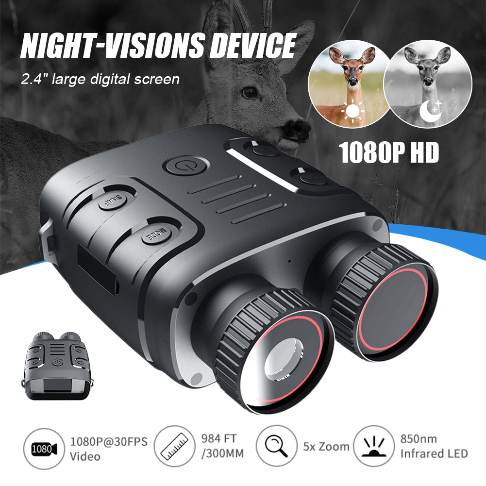 Day And Night Dual-purpose R18 Binocular All-black Infrared High-definition Night Vision Instrument